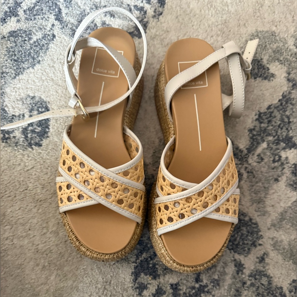 Dolce Vita Woven Platform Sandals